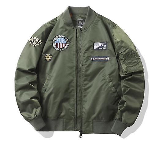 Autumn And Winter Tough Guy Jacket Men's Fashion Tiger Head Embroidered Baseball Uniform Youth Air Force Ma1 Bomber Coat For Women