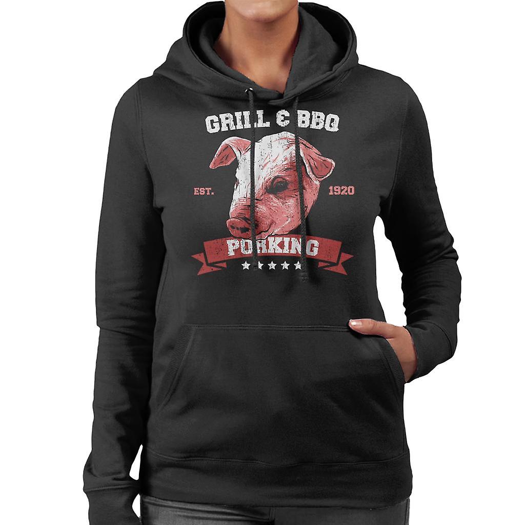 Porking Grill og BBQ kvinners Hettegenser