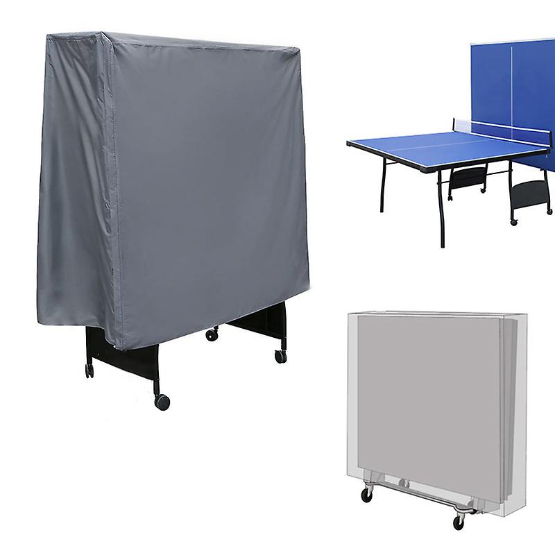 152*52*144cm Outdoor Ping Pong Table Cover - Heavy Duty Fabric Reinforced Stitching - Tear, Water, UV and Wind Resistance - Table Tennis Table Cover