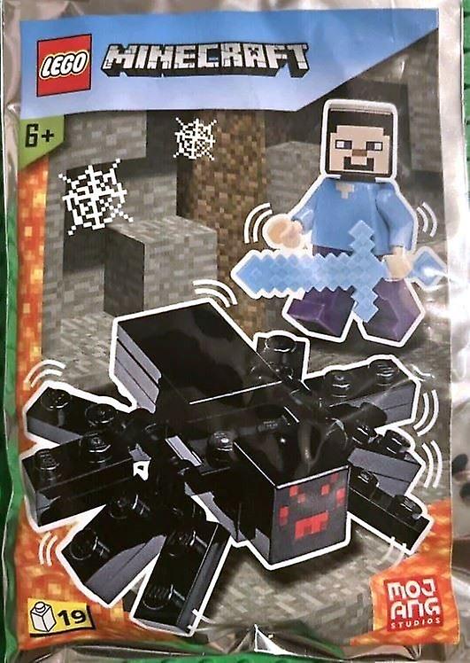 LEGO Minecraft Steve con el set de papel de aluminio de araña 662207 (embolsado)