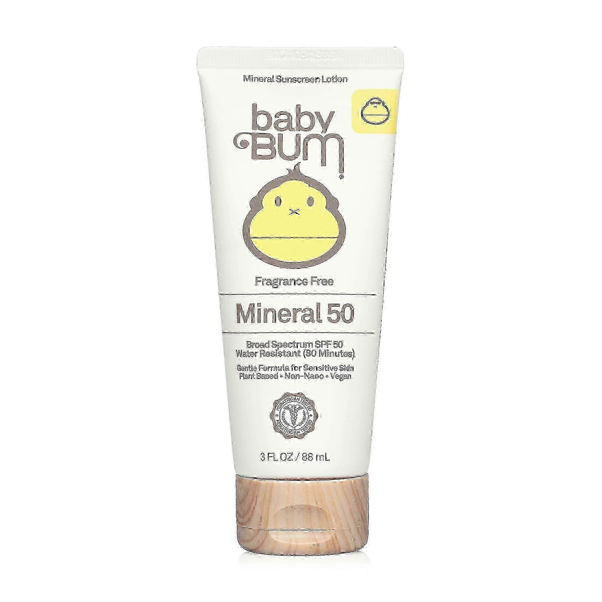 Baby Bum 矿物防晒乳液,Spf 50,3 盎司