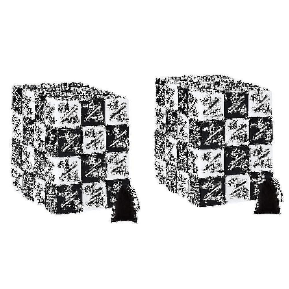 96 Pieces 16mm Dice Counters Token Dice Loyalty Dice D6 Dice Square For ,,card Gaming