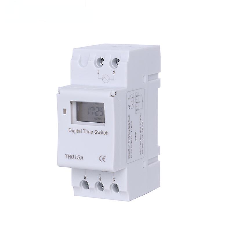 Electronic Weekly 7 Days Programmable Digital Time Switch Relay Timer Control Ac 220v 230v 30a Din Rail Mount