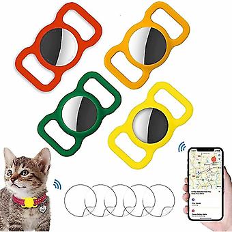 Silicone Case for ,Holster ,Keychain,Anti-Fall and Anti-Scratch,Anti-Loss Locating,for Dog Collar Cat Buckle Holder,4 Pieces. (VS)