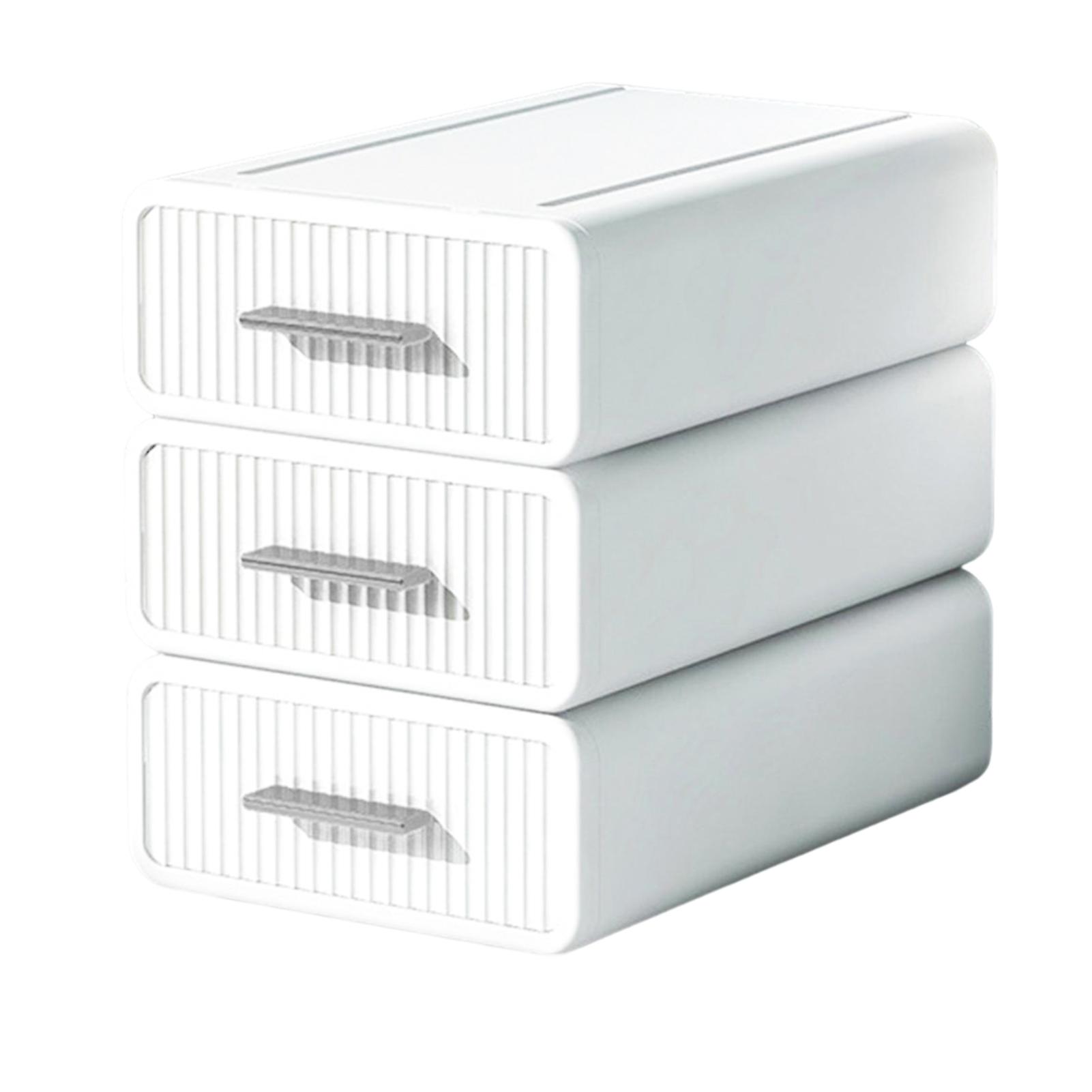 Stackable Office Storage Box Waterproof Durable Makeup Bin