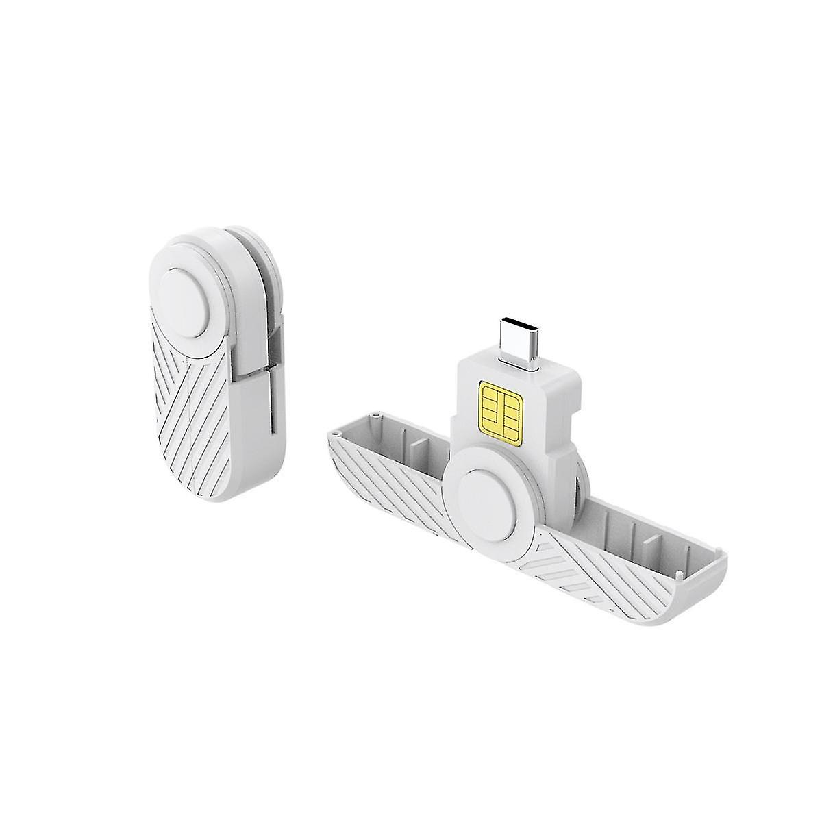 Foldable Usb Type C Common Access Smart Card /ic Bank Chip Card Reader Compatible With Macos Smart