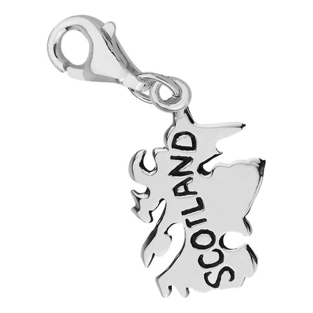 Scottish Map Of Scotland Bracelet Charm