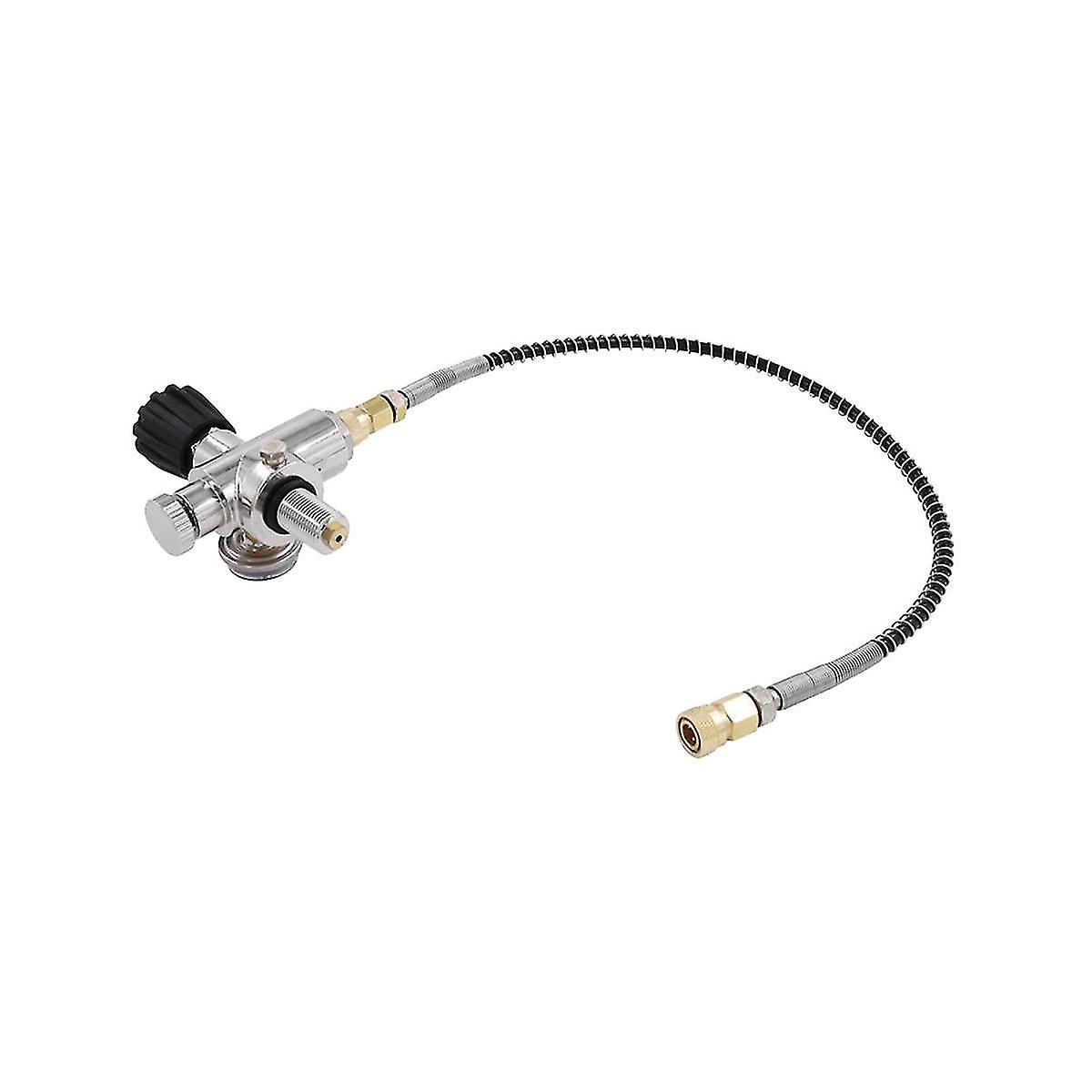 Valvola di ricarica del serbatoio subacqueo Cilindro Adattatore di ricarica della stazione di ricarica dell'aria 6000psi Filettatura M18x1.5