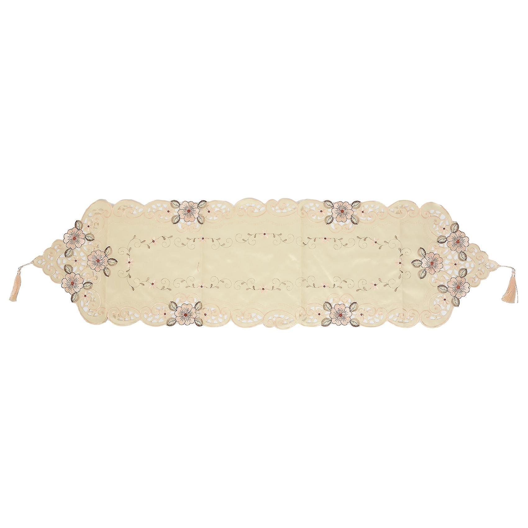 New Table Runner Embroidered Table Cloth Pattern:#2 Flower Size:40x150cm