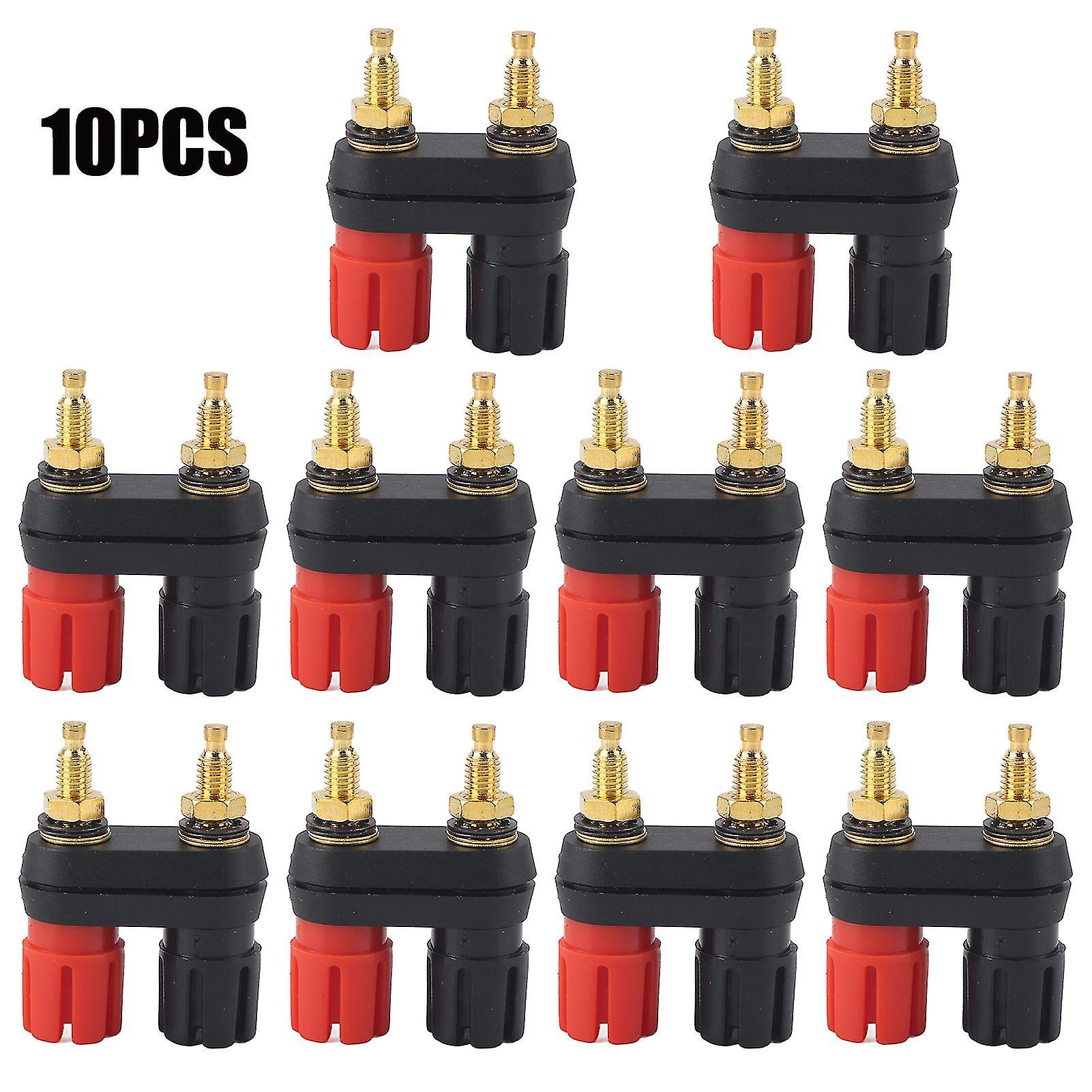 Speaker Binding Post Terminal Power Amplifier 2 way Banana Plug Jack (10PCS)