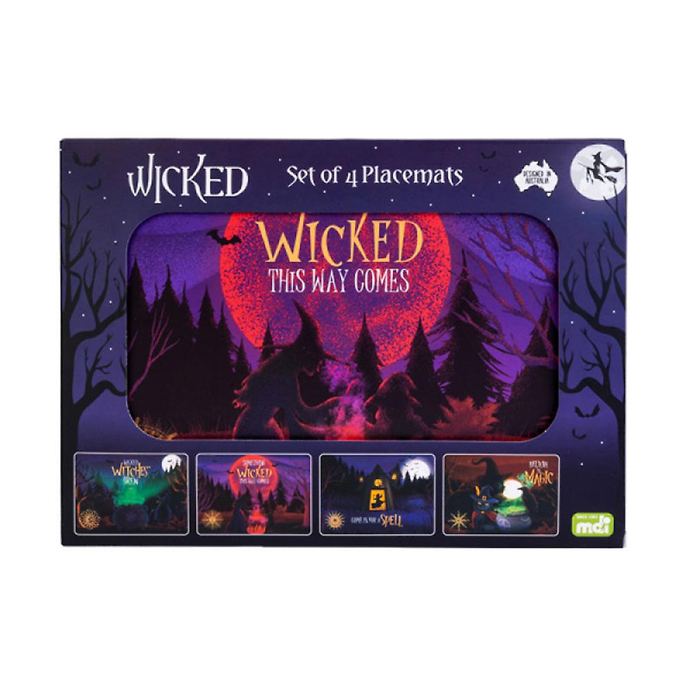 MDI Australia Wicked Placemats Set Pack of Four Premium Quality Placements