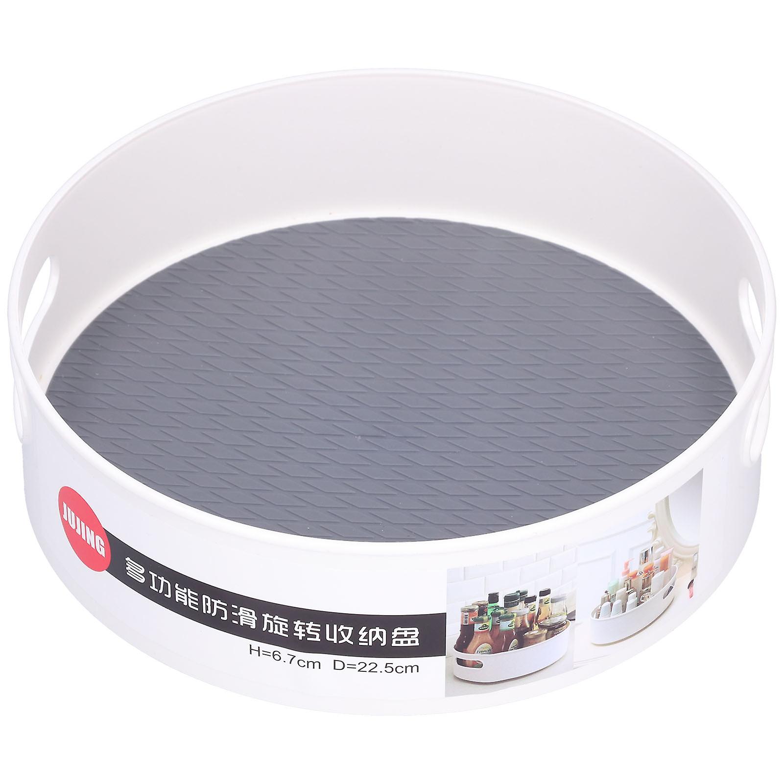 Rotating Storage Box with Open Handle Dining Table Fruit Organizer Storage Rack for Home