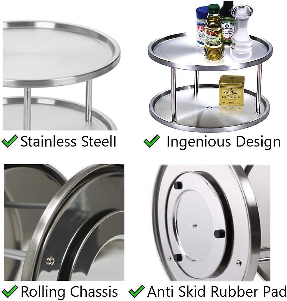 Multi-Function Rotating Spice Rack for Kitchen Storage, Rotating ...