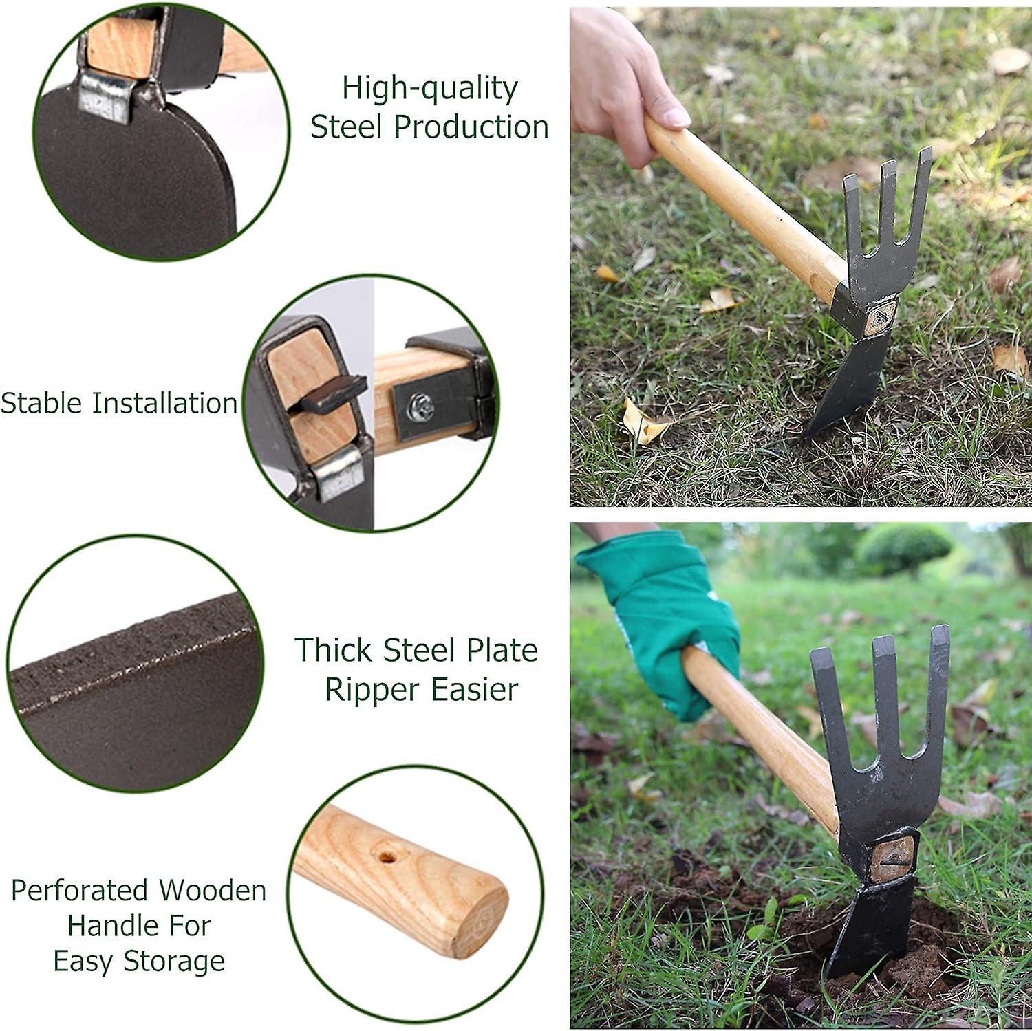 Gardening tool, rake, excavator, suitable for weeding, digging, digging ...