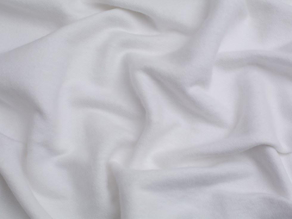 Minerva Heavy Cotton Flanelltyg Vit - per meter