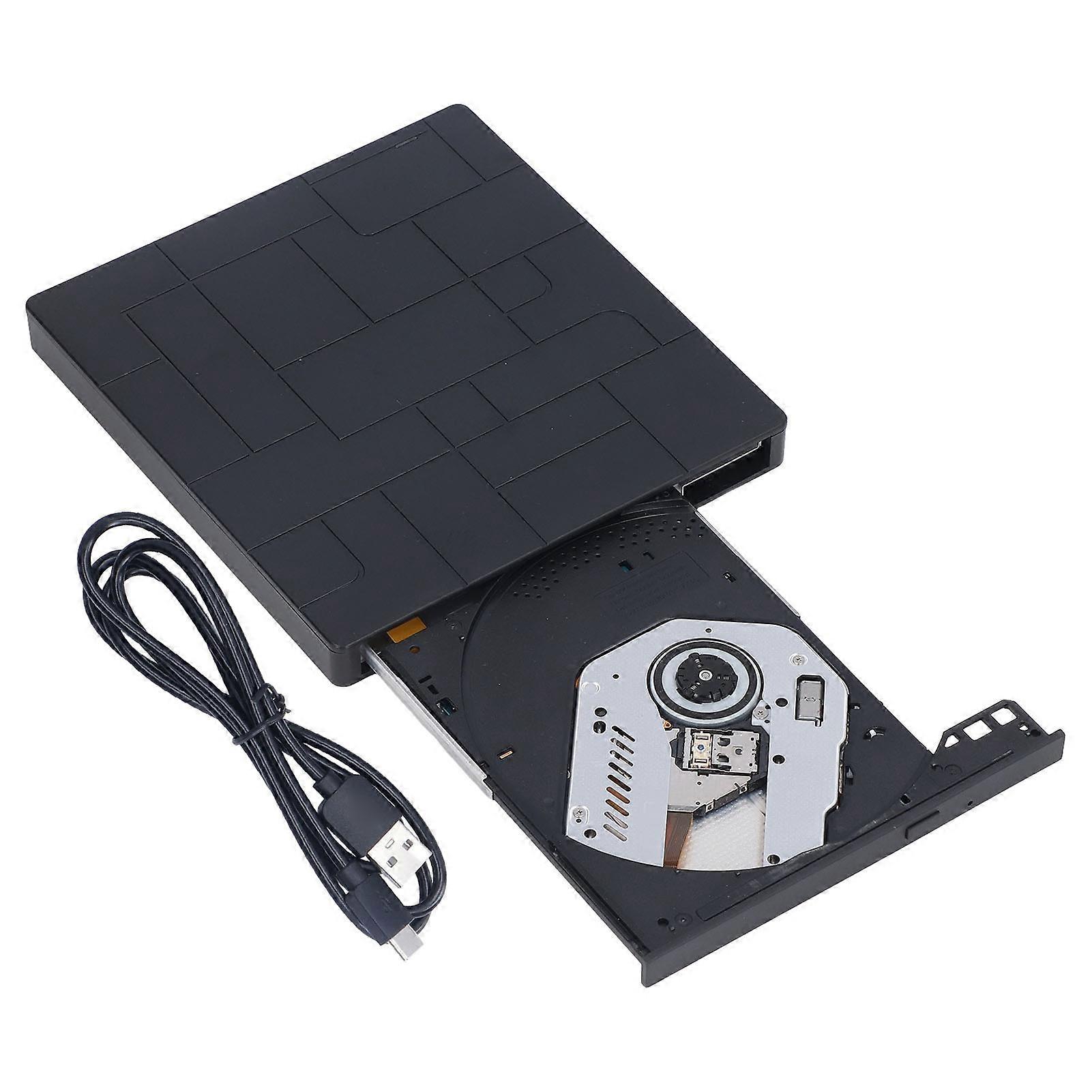 External Dvd Drive For Laptop, High Writing Reading Speed Portable Disk Drive With Fast Data Transfer Speed, Cd Rom Writer Burner With Stable