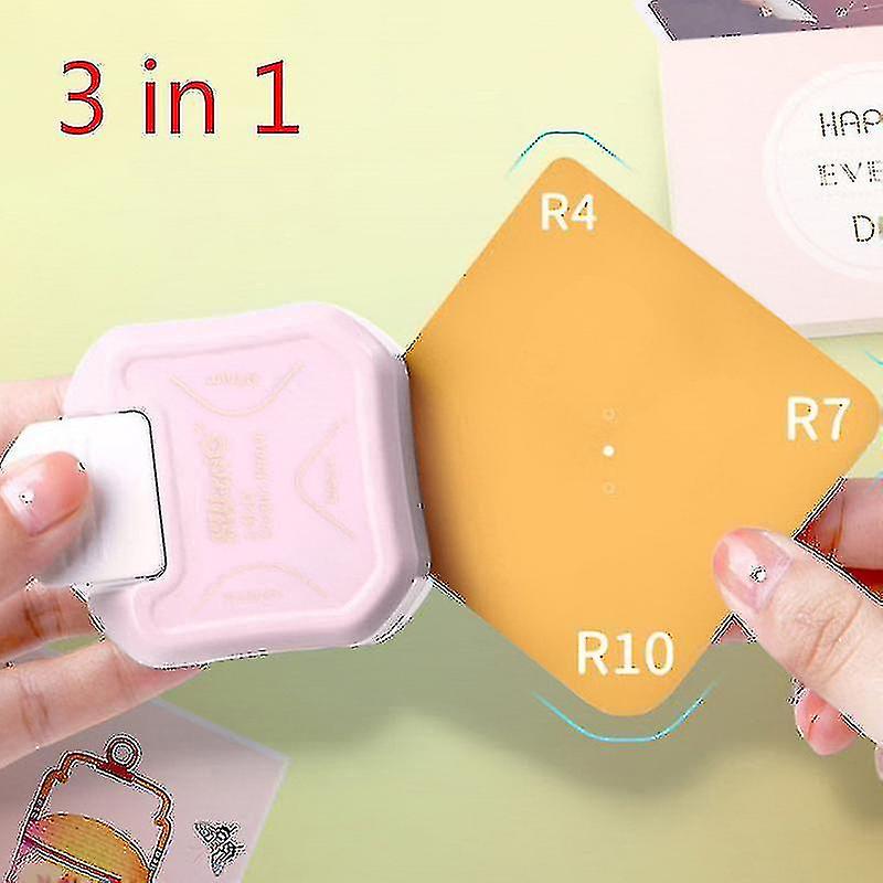 Mini Corner Rounder Punch 3 Way Corner Cutter DIY Round Edgers Trimmers HFMQV HK