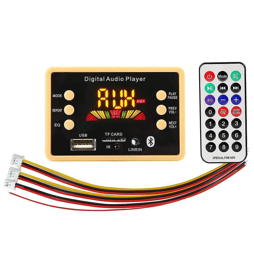12v Car Usb Mp3 Player Decoder Board Module With Remote Control Usb Fm Aux Radio