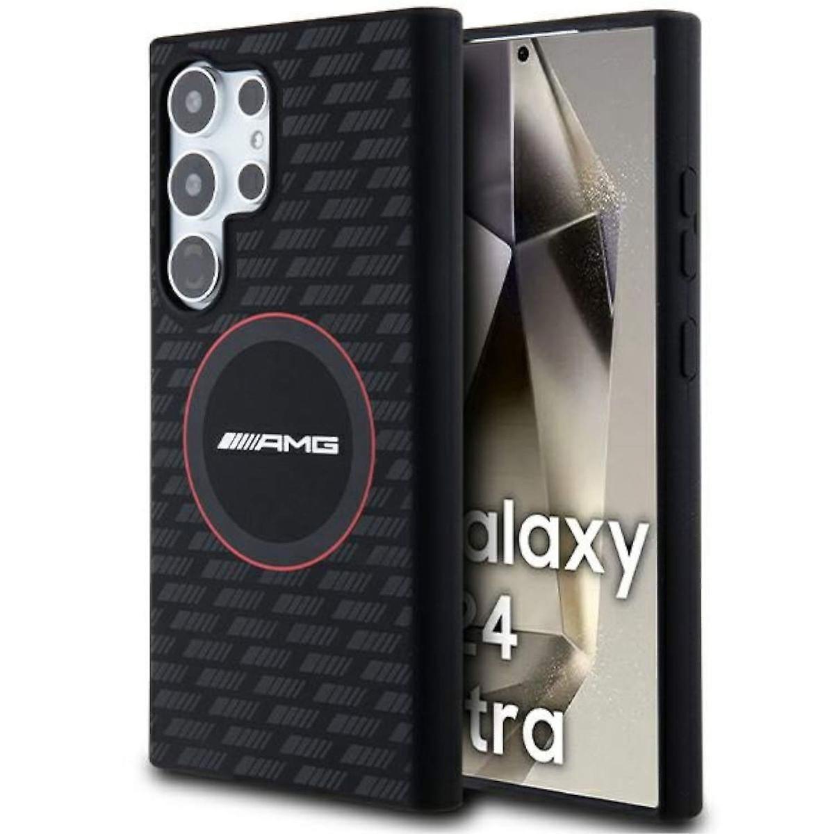 AMG Samsung Galaxy S24 Ultra Case Silicone Carbon Pattern MagSafe