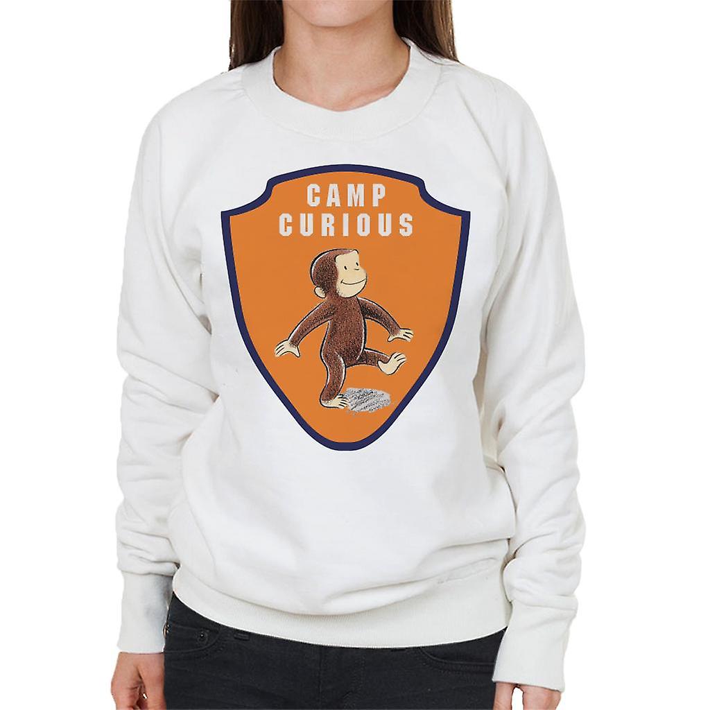 Curious George Camp Badge Women's Sweatshirt