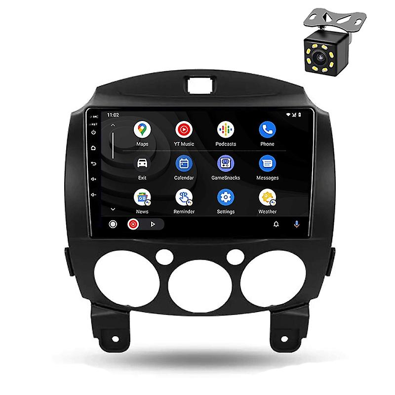 2 Din Android Car Radio Multimedia Video Player GPS Navigation For Mazda 2 2007 - 2014 Carplay Auto