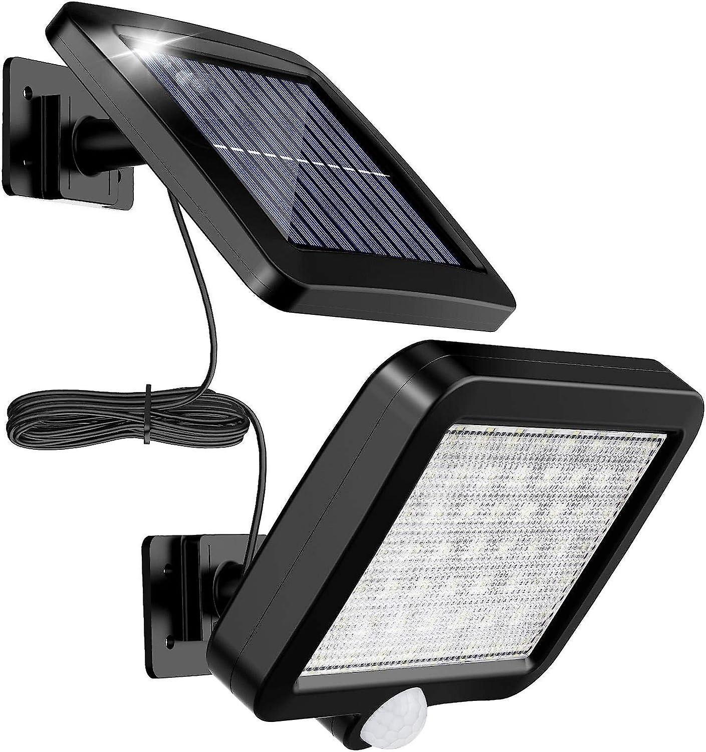 Outdoor solar light with 56 LED motion detector, waterproof IP65 120 ° solar garden light with 5 m c