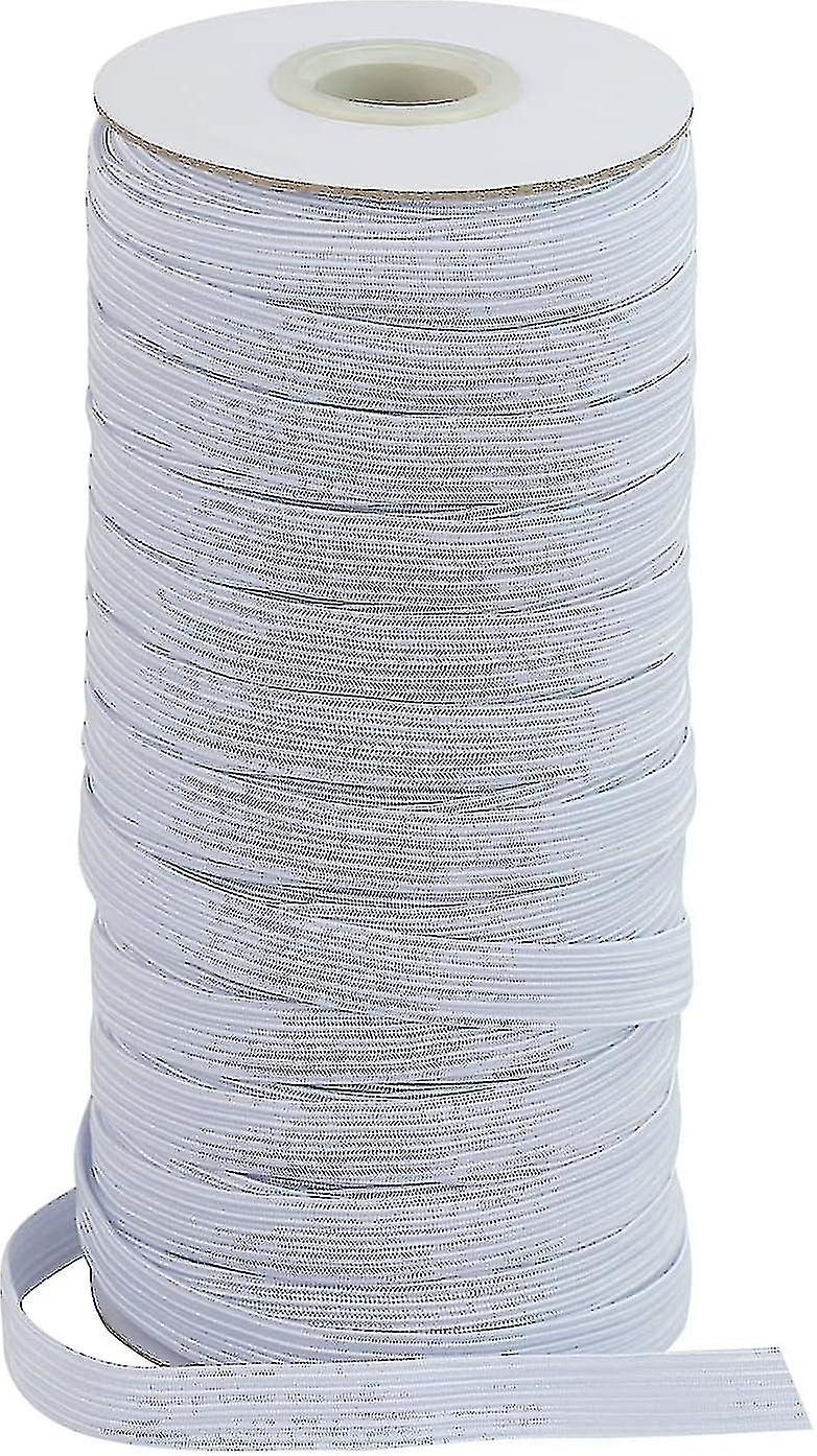 Bandă elastică albă de 10 mm - 45 de metri pentru cusut și ambarcațiuni de bricolaj