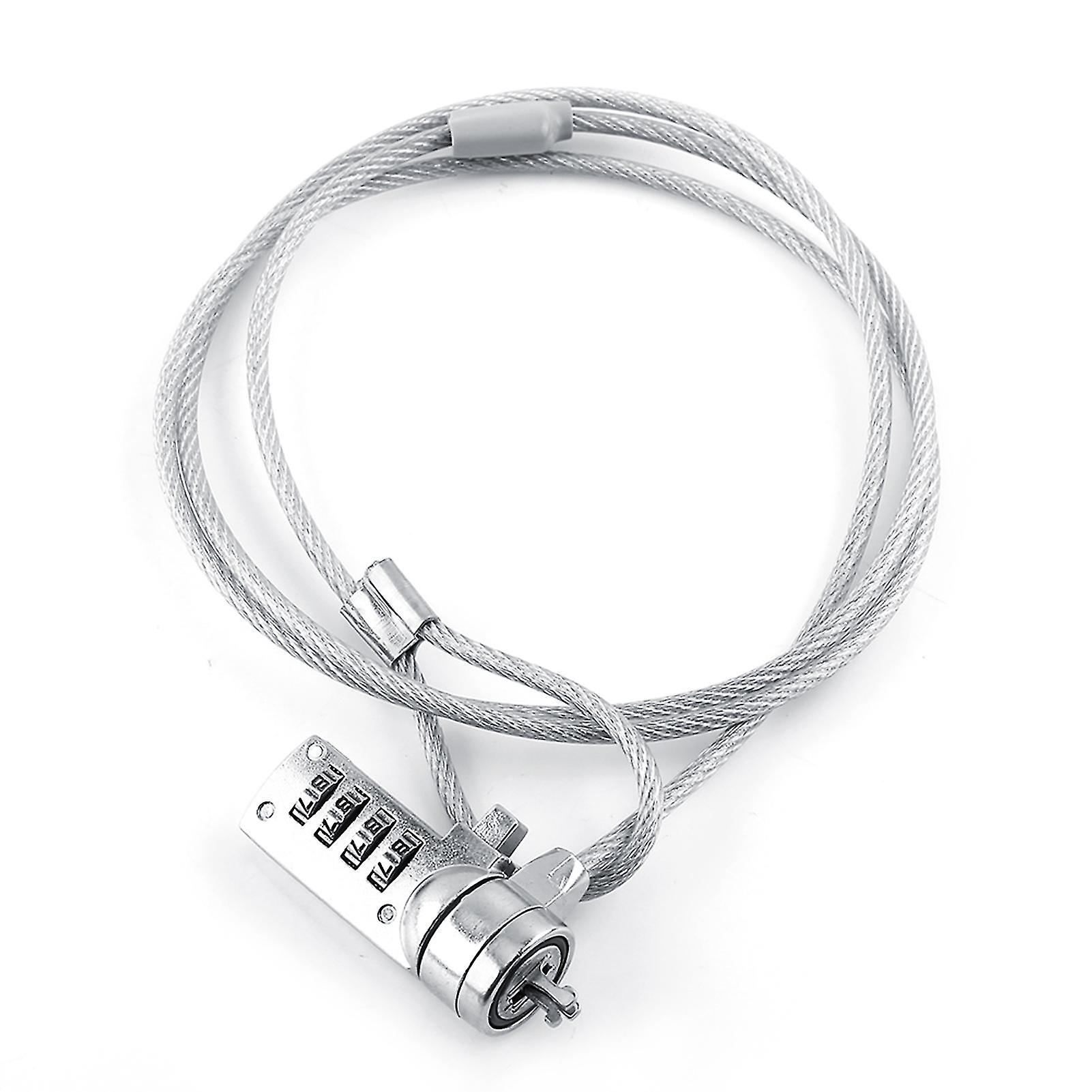 4 Digit Laptop Combination Security Lock Cable Chain - Theft Deterrent for Notebook PC