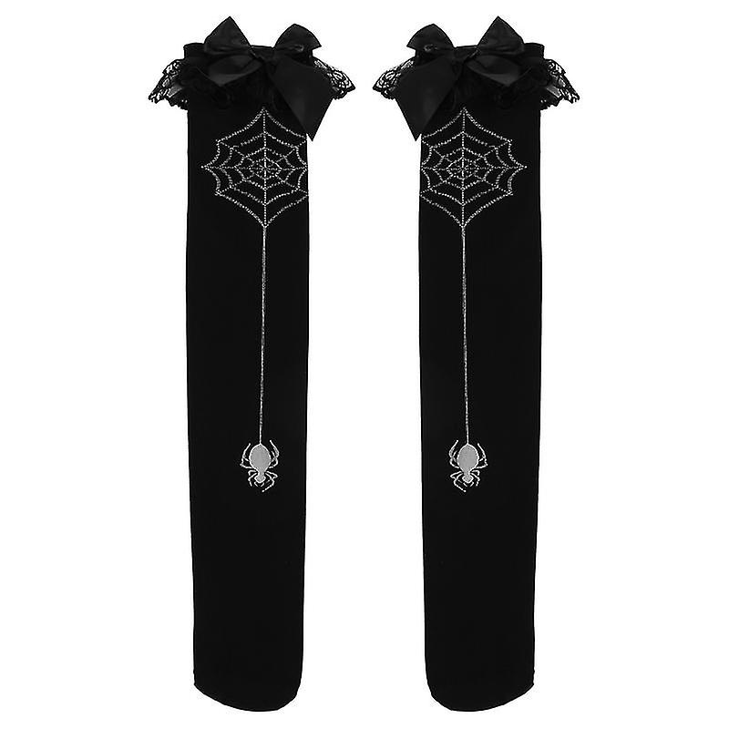 1pair Lolita Socks For Halloween Decorations