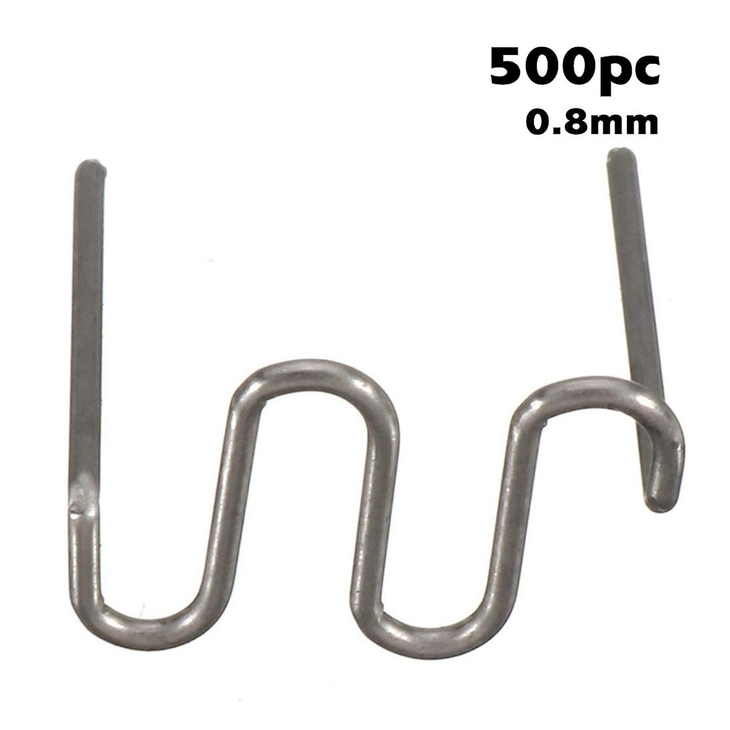 500pcs Plastic Repair Machine Welding Hot Stapler Pre Cut Waves Staple 0.6mm/0.8mm Big Waves