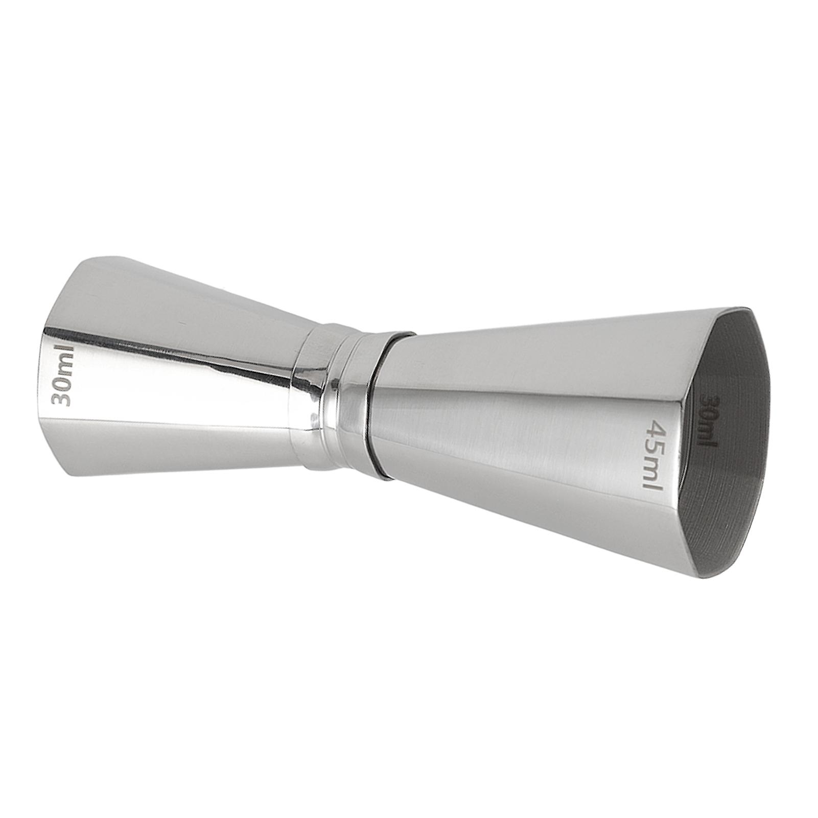 304 Stainless Steel Jigger with Scales Octagonal Double Cocktail Jigger Measuring Tool for Bartenders