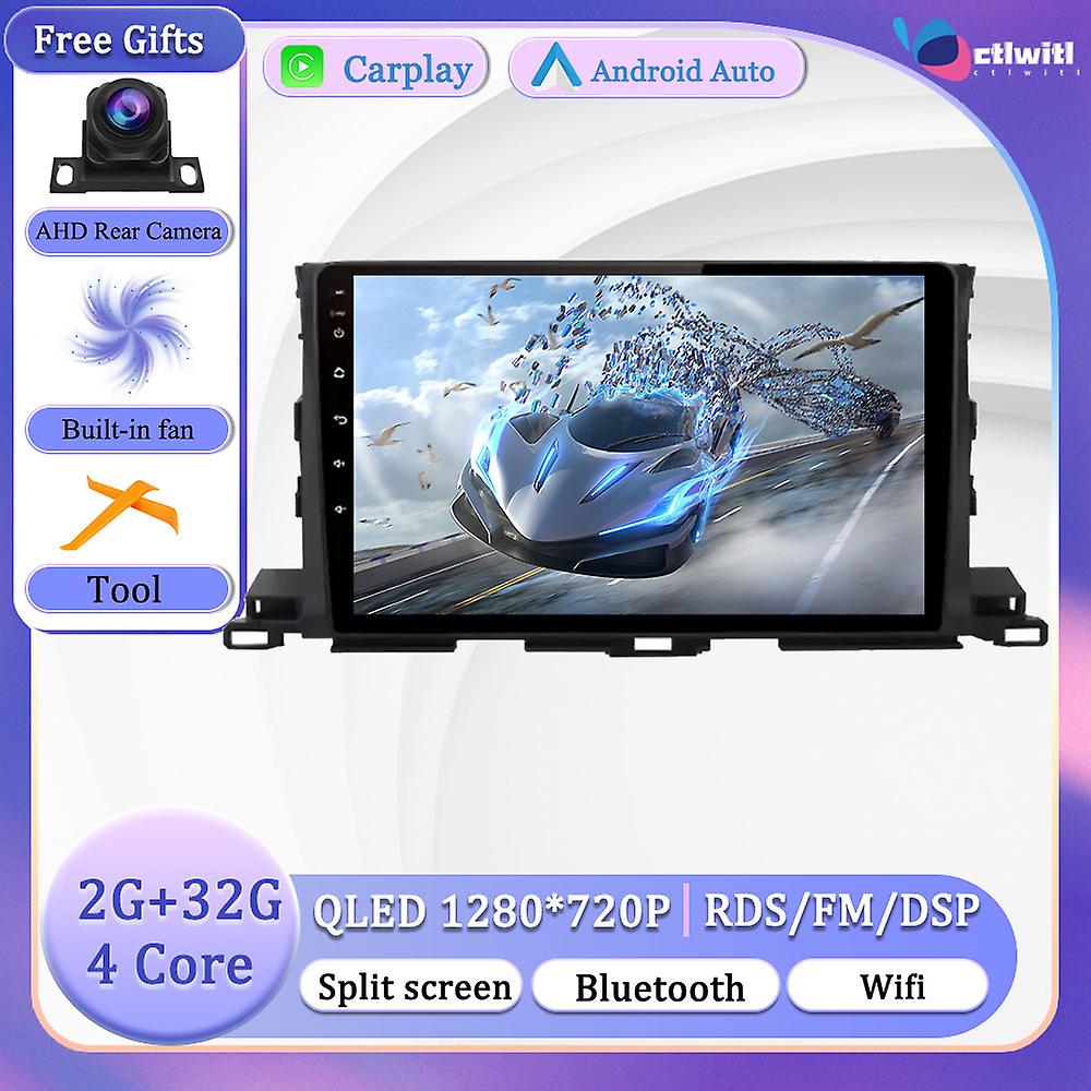 Android 13 For Toyota Highlander 2014-2018 Touch Screen Tv Autoradio Carplay Car Stereo Radio Navigation Videp Player Multimedia