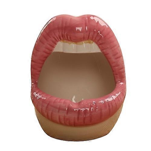 Ceramic Ashtray-Bold Lip Design-Trendy Euro Chic-Decor Piece
