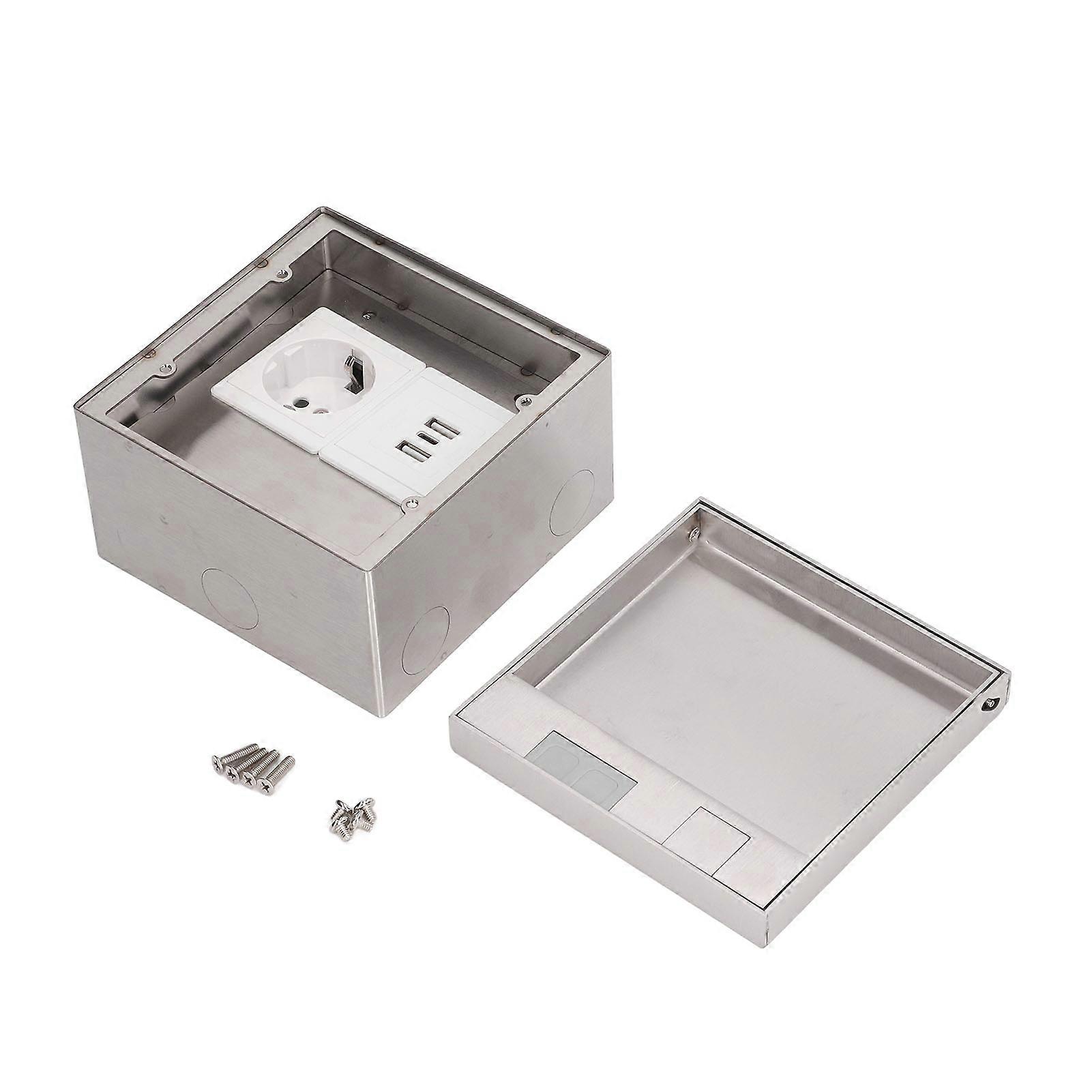 Table Connection Box Conference Room Countertop Outlet USB Type C Socket Power Strip EU Plug AC250V