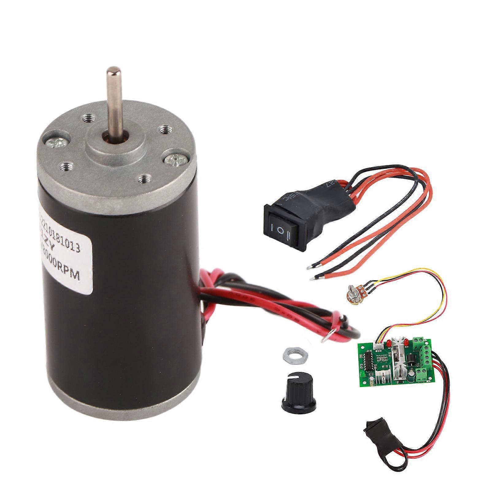 DC Permanent Magnet Motor Low Noise Mini High Speed CW CCW Motors for DIY Generator12V8000RPM