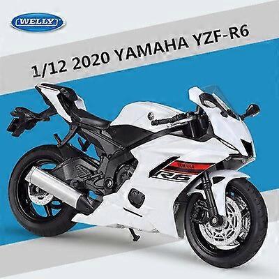 1:12ヤマハYZF-R6合金レーシングオートバイモデルダイキャストメタルストリートスポーツバイクモデルコレクション子供のおもちゃギフトおもちゃオートバイ