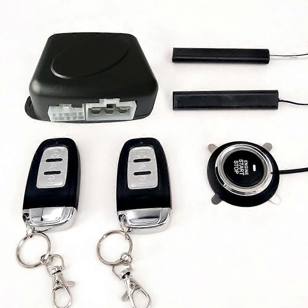 Car Suv Auto Anti-theft Switch Keyless Entry Engine Start Alarm System With Vibration Sensor Push Button Remote Starter Stop