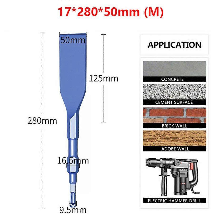 Electric Hammer Impact Drill Bit Square Handle Hexagonal Handle Flat Chisel Slotted Through Wall Electric Pickaxe Shovel Chisel