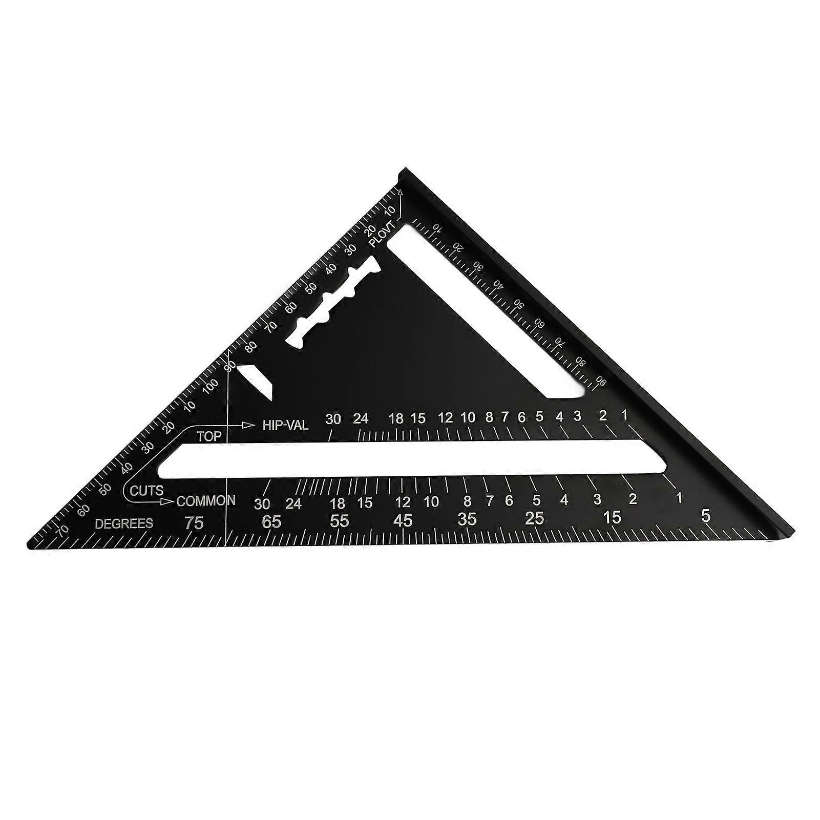 Guitar Action Gauge Triangle Ruler Black Accurate Woodworking Carpenter Triangular Ruler