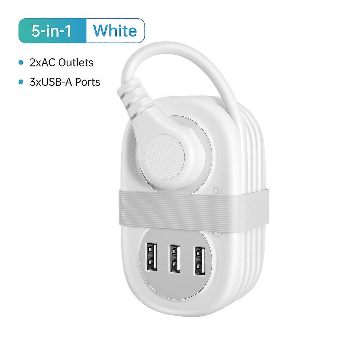 ORICO Power Strip Socket with 2 USB Charging Ports, Type-C Fast Charging, EU, UK, US, AU Plug, Travel USB Charging, S6 USB Hub