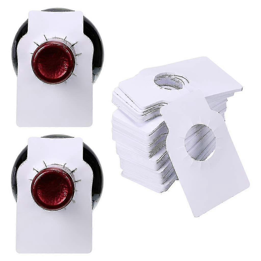 Reusable Plastic Wine Bottle Tags Wine Cellar Neck Labels For Wine Racks And Cellar Organise -200 Count Per Pack