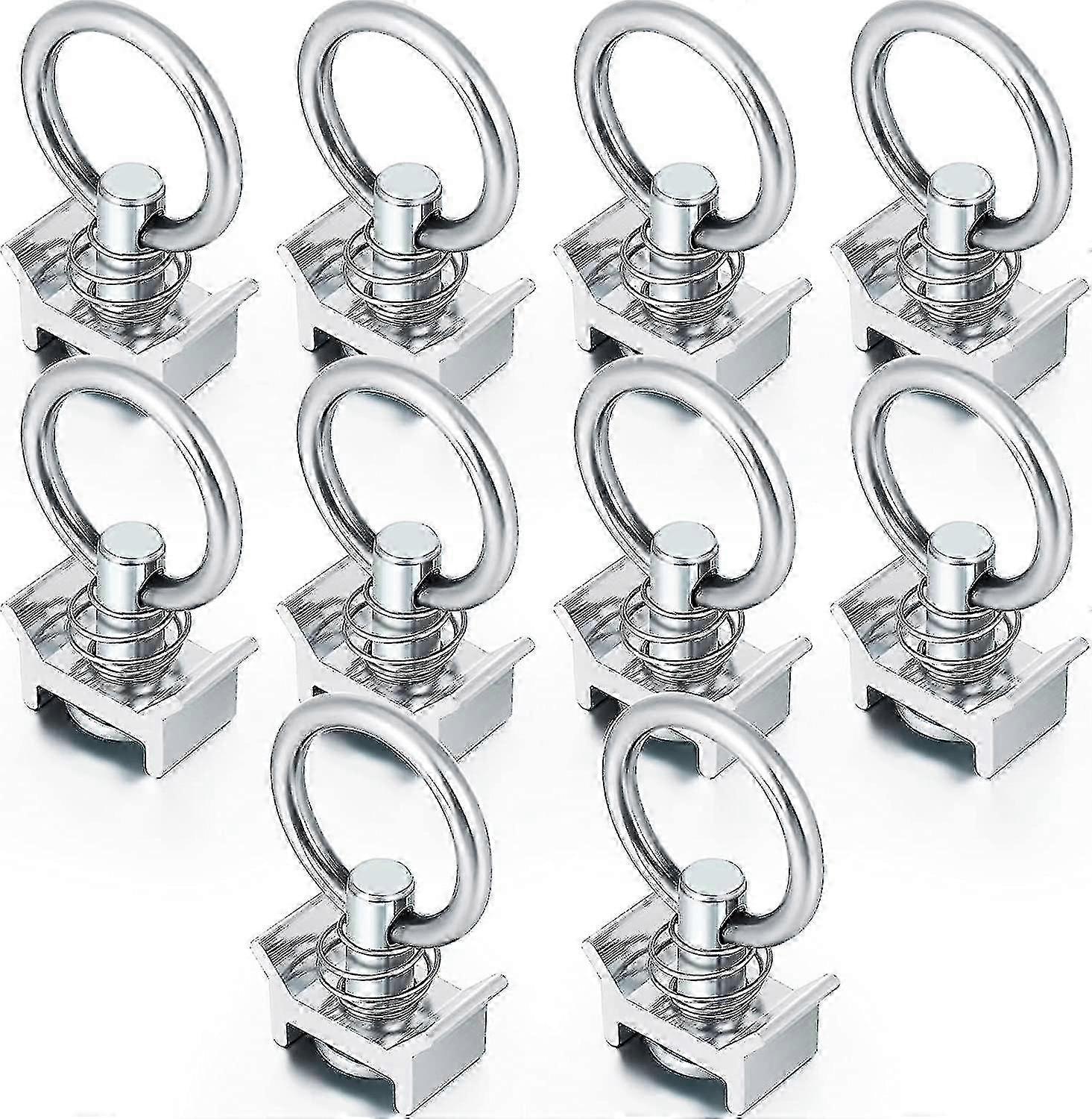 10 قطع واحد مسمار المناسب L المسار مع الفولاذ المقاوم للصدأ جولة الدائري الألومنيوم حارس مراقبة البضائع