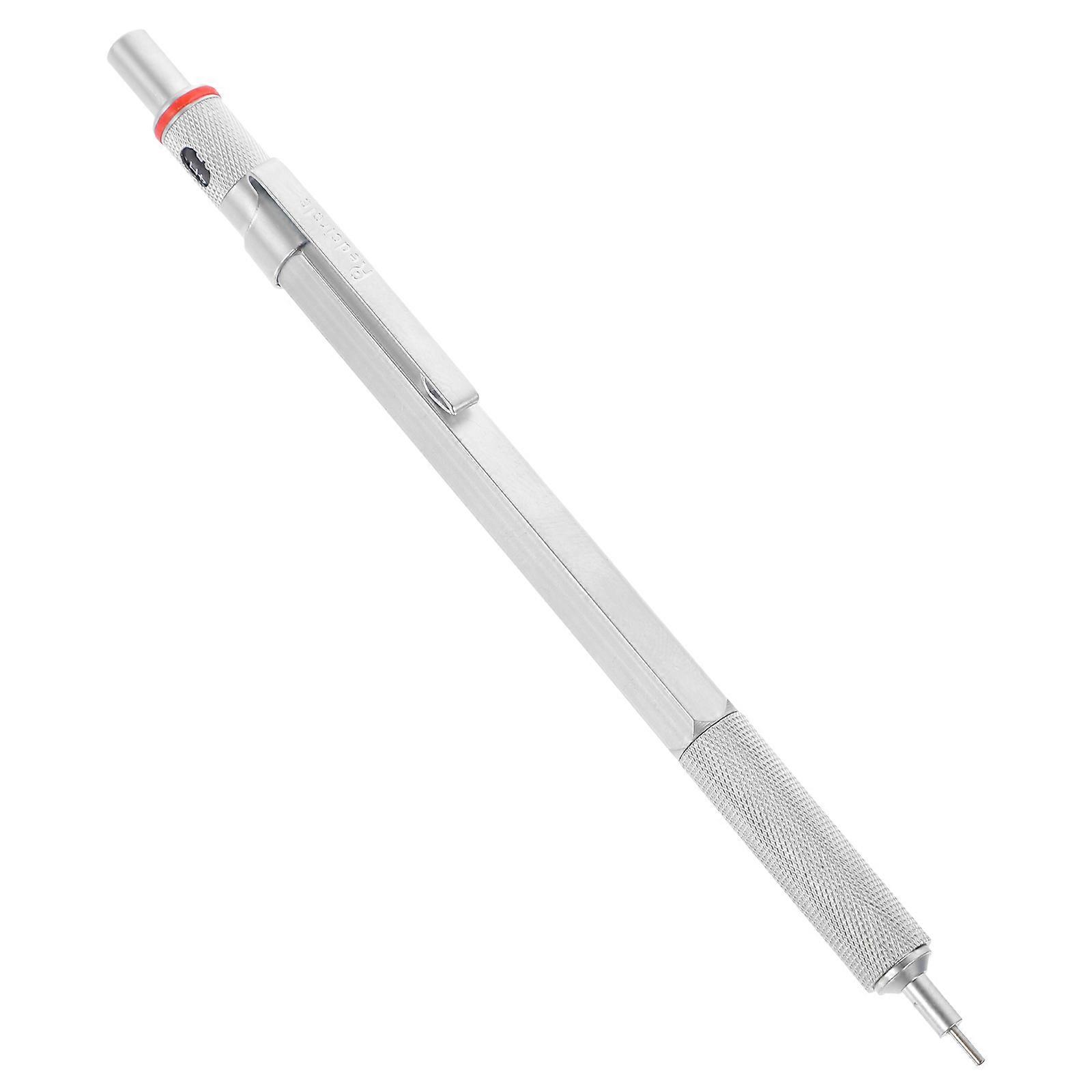 0.7mm Mechanical Pencil Starter Set Automatic Pencils Refill Leads for Writing Drawing Drafting(Silver)