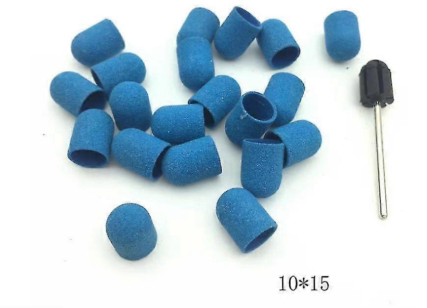 nail sanding remover drill 50pcs caps grinding sand pedicure