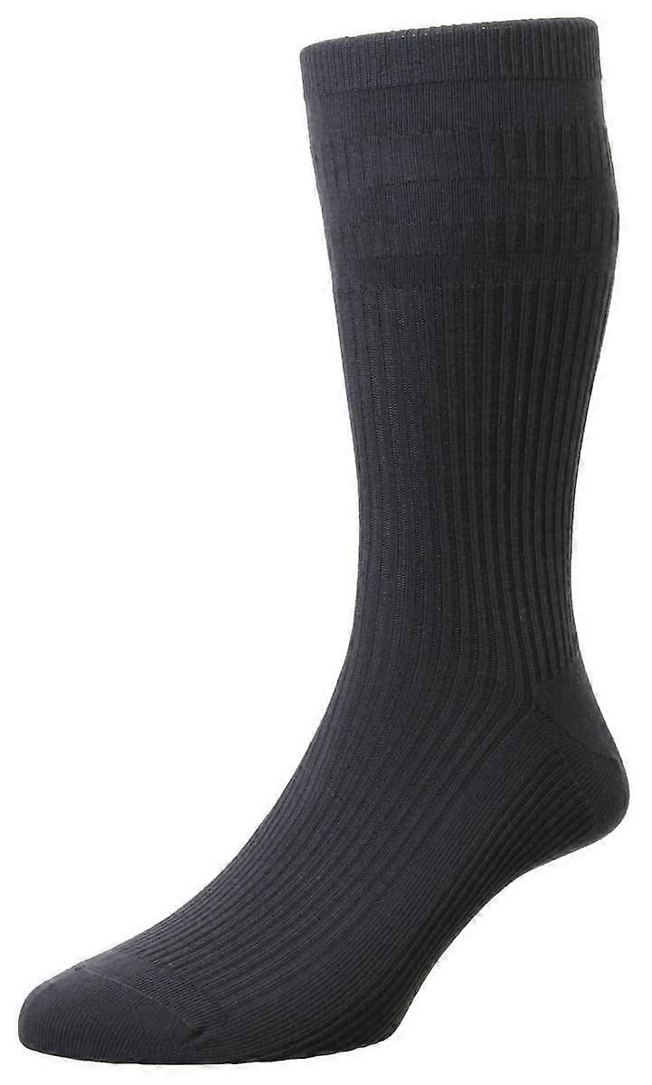 HJ Hall Original Cotton Softop Socks - Charcoal