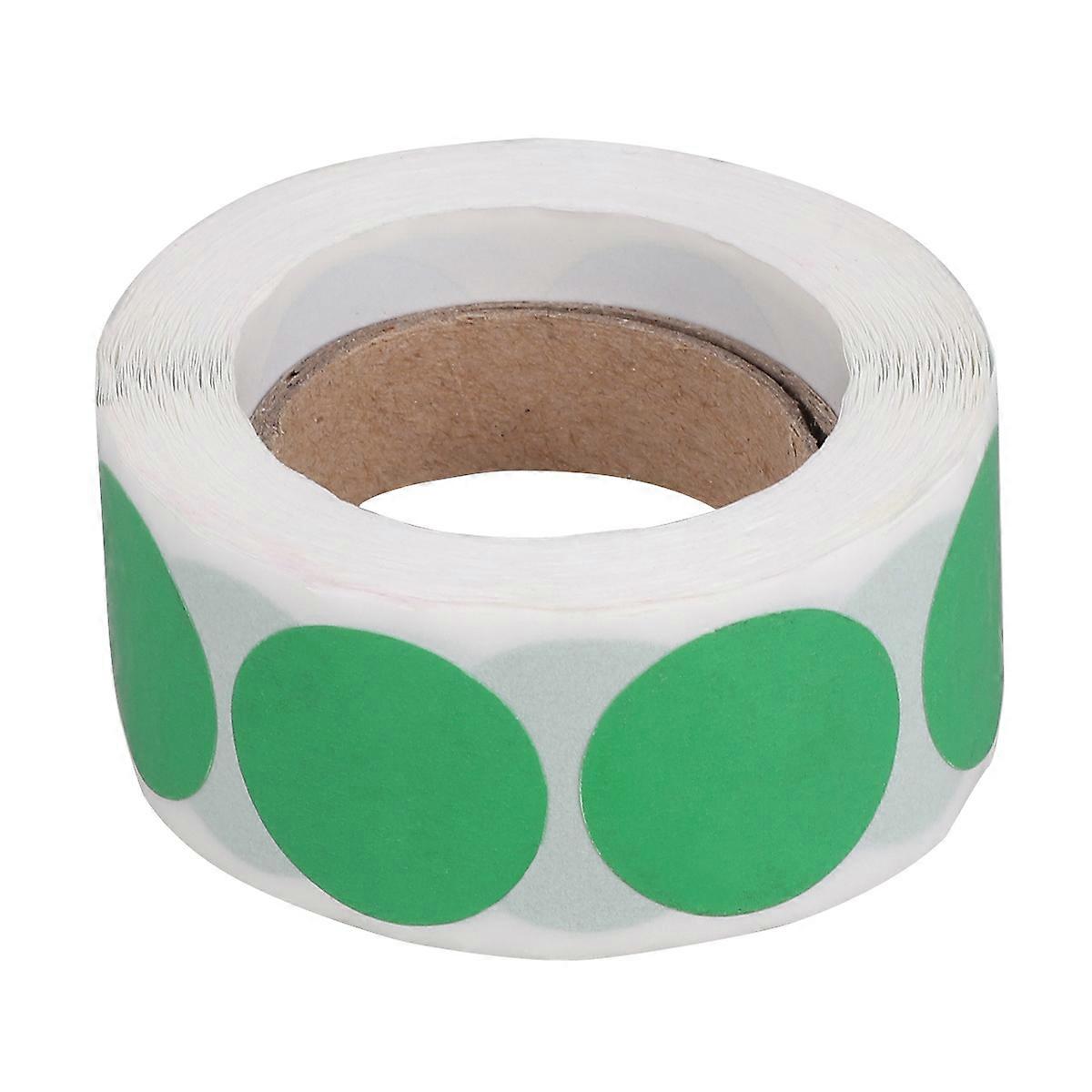500PCS Per Roll DIY Adhesive Stickers Round Label Paper Gift Decals Tag Stickers (Green)
