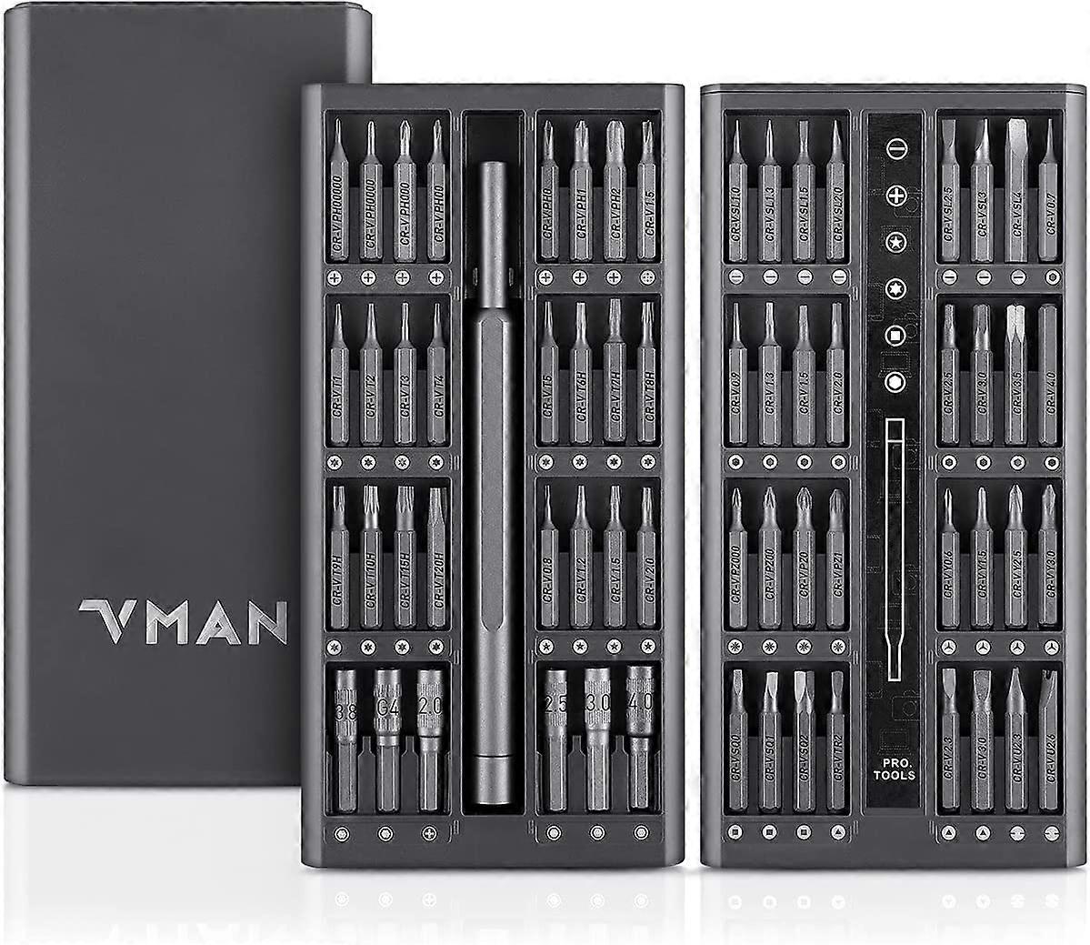 63-in-1 Precision Screwdriver Kit - Repair Tools for , Electronics, Game Console - With Case