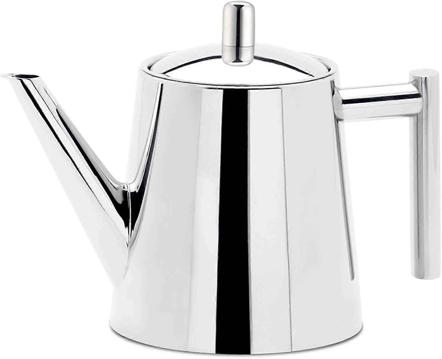 Teapot with strainer insert 1500ml stainless steel, tea maker for herbs