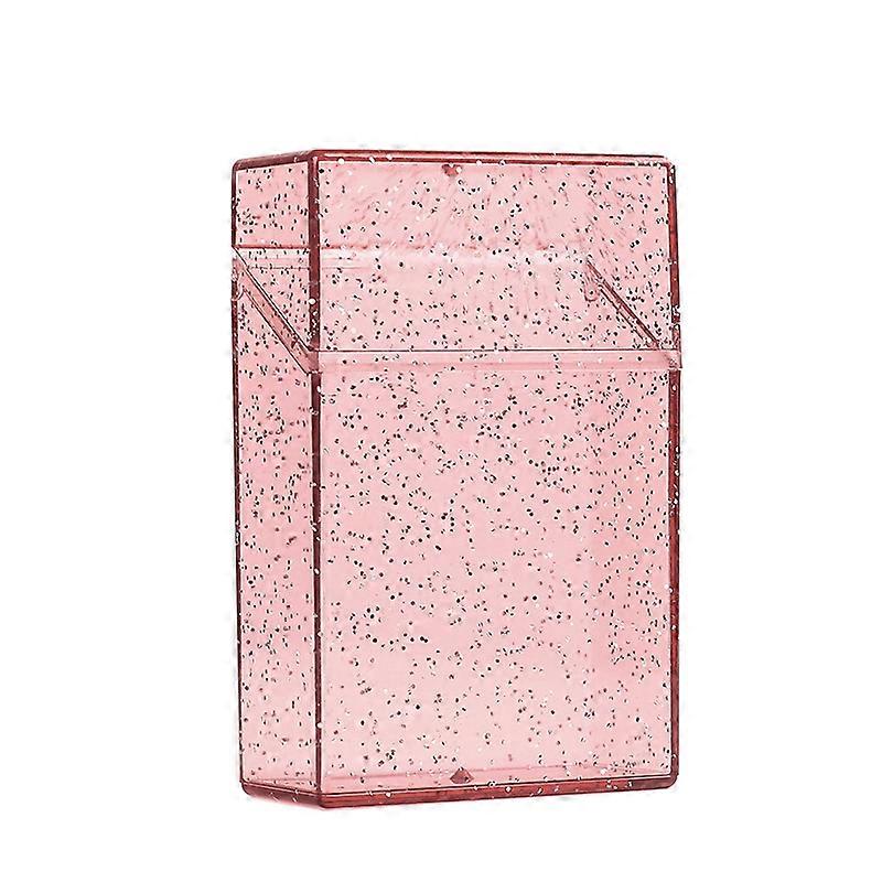 Ins Transparent Cigarette Case New Color Toner Cigarette Case Transparent Flash Unisex Personality Stylish And Portable Cigarette Case 20 Pcs