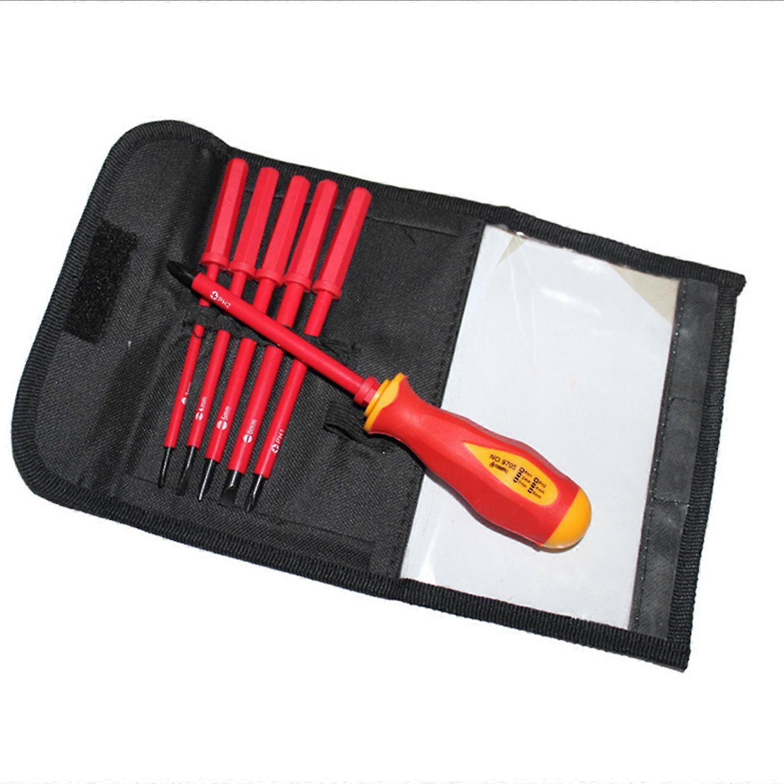 Insulated Multi Screw Driver Kit Flat/for Cross Magnetic Screwdriver Set With Ba